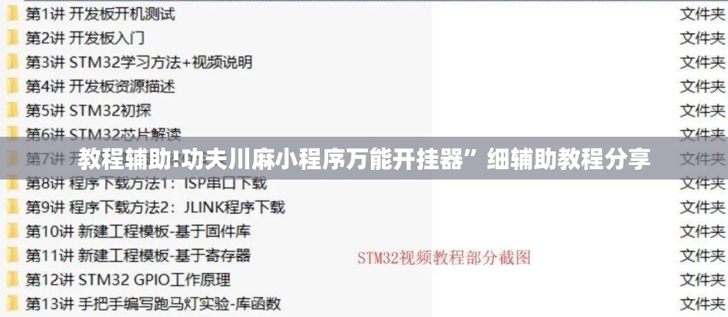 教程辅助!功夫川麻小程序万能开挂器	”细辅助教程分享