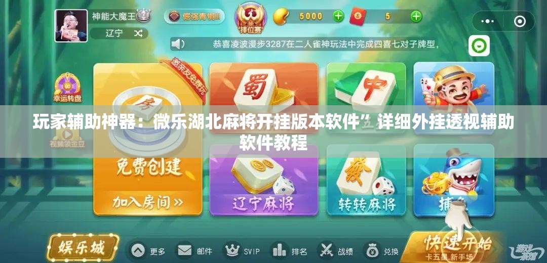 玩家辅助神器：微乐湖北麻将开挂版本软件	”详细外挂透视辅助软件教程