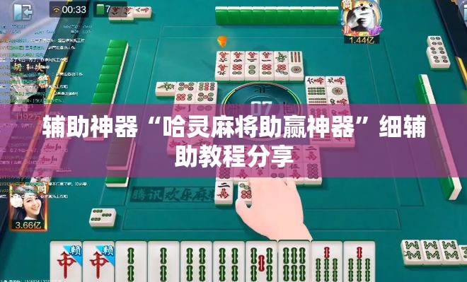 辅助神器“哈灵麻将助赢神器	”细辅助教程分享