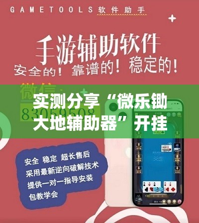 实测分享“微乐锄大地辅助器”开挂(透视)辅助神器