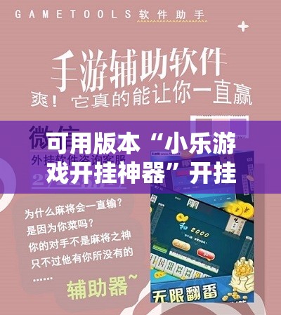 可用版本“小乐游戏开挂神器”开挂辅助脚本+详细开挂安装教程