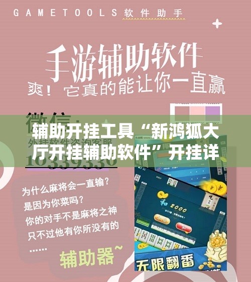 辅助开挂工具“新鸿狐大厅开挂辅助软件”开挂详细教程