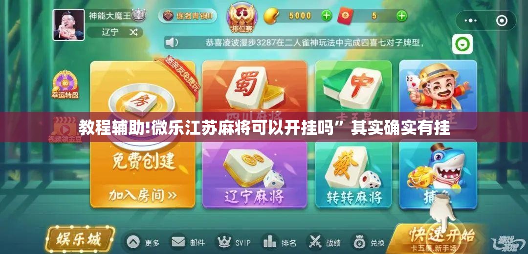 教程辅助!微乐江苏麻将可以开挂吗	”其实确实有挂
