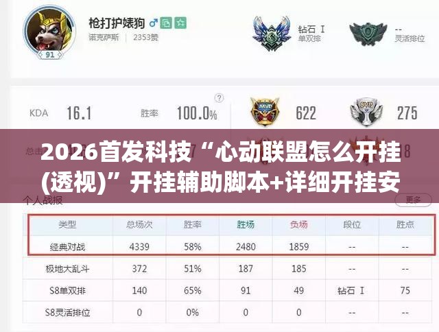 2026首发科技“心动联盟怎么开挂(透视)”开挂辅助脚本+详细开挂安装教程