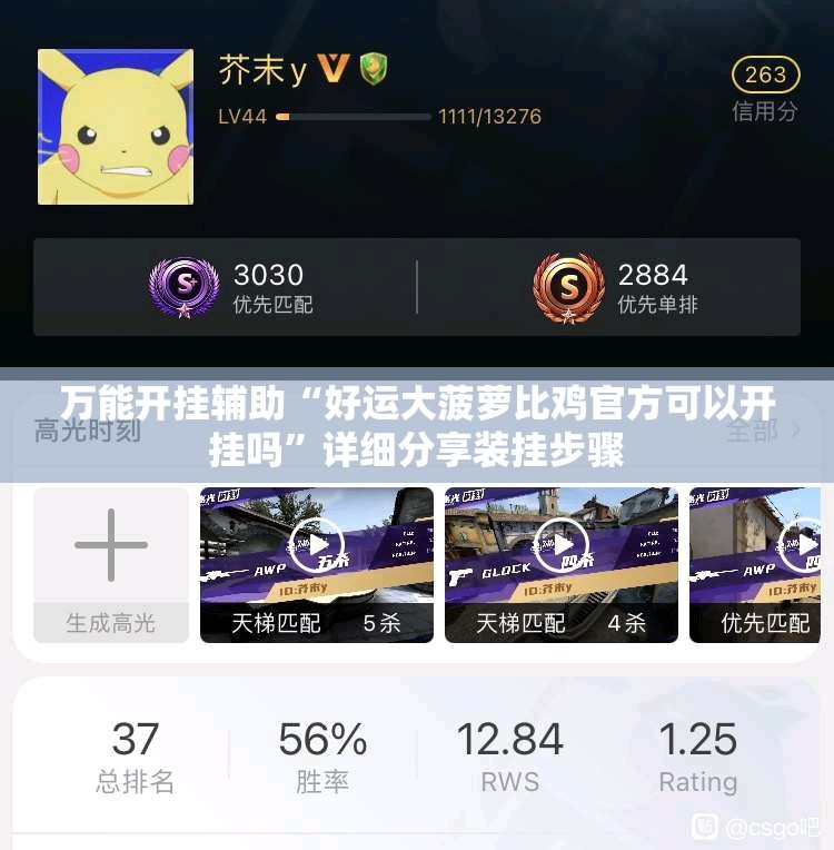 万能开挂辅助“好运大菠萝比鸡官方可以开挂吗”详细分享装挂步骤