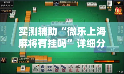 实测辅助“微乐上海麻将有挂吗”详细分享装挂步骤
