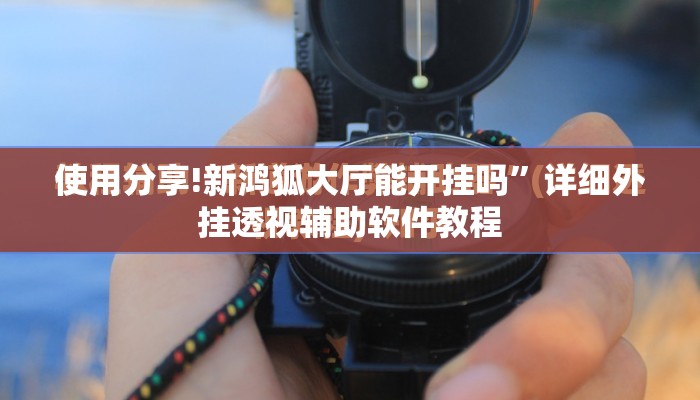 使用分享!新鸿狐大厅能开挂吗”详细外挂透视辅助软件教程
