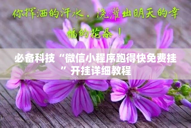必备科技“微信小程序跑得快免费挂”开挂详细教程