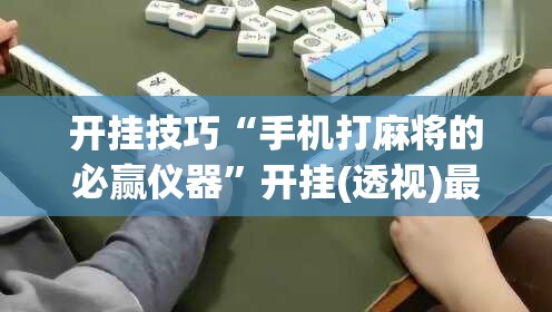 开挂技巧“手机打麻将的必赢仪器	”开挂(透视)最新辅助详细
