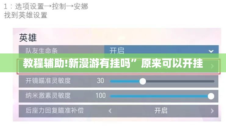 教程辅助!新漫游有挂吗	”原来可以开挂