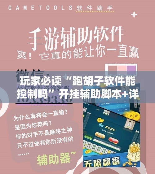 玩家必读“跑胡子软件能控制吗”开挂辅助脚本+详细开挂安装教程
