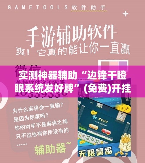 实测神器辅助“边锋干瞪眼系统发好牌”(免费)开挂辅助教学(最新辅助开挂教程)