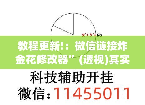 教程更新!：微信链接炸金花修改器”(透视)其实确实有挂