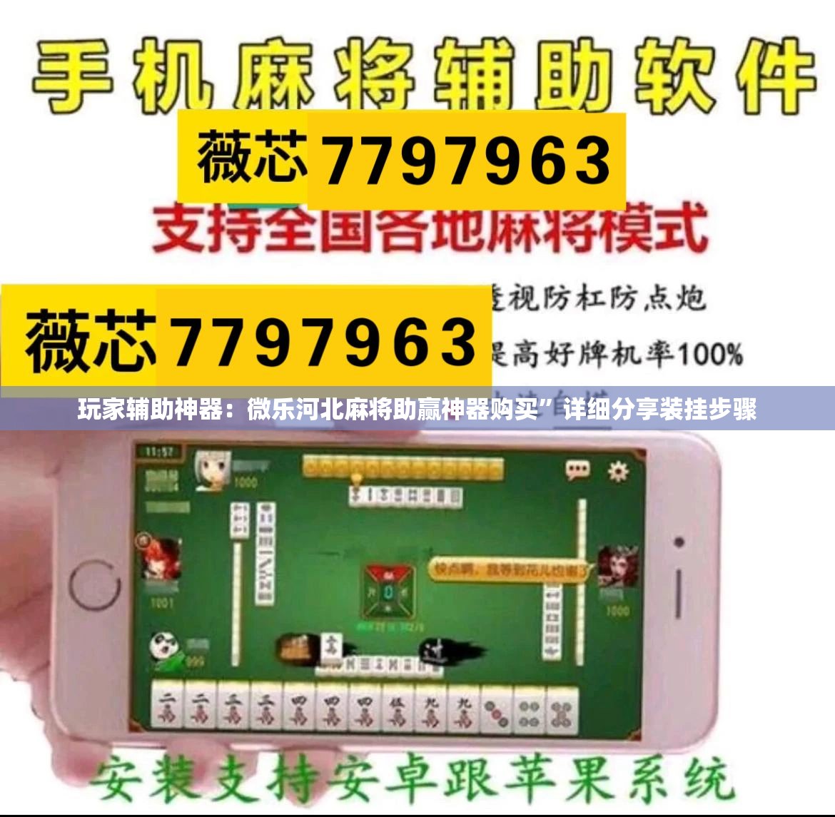 玩家辅助神器：微乐河北麻将助赢神器购买”详细分享装挂步骤