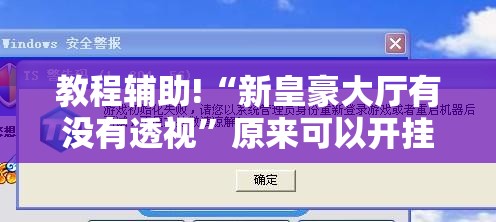 教程辅助!“新皇豪大厅有没有透视”原来可以开挂