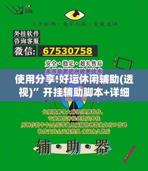 使用分享!好运休闲辅助(透视)	”开挂辅助脚本+详细开挂安装教程