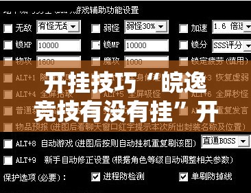 开挂技巧“皖逸竞技有没有挂”开挂辅助脚本+详细开挂安装教程