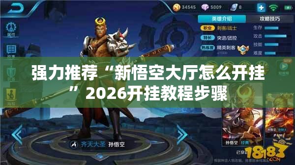 强力推荐“新悟空大厅怎么开挂”2026开挂教程步骤