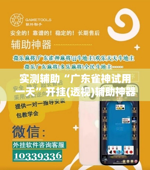 实测辅助“广东雀神试用一天”开挂(透视)辅助神器