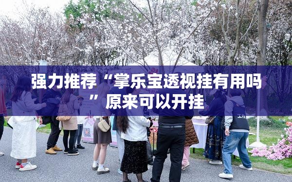 强力推荐“掌乐宝透视挂有用吗	”原来可以开挂