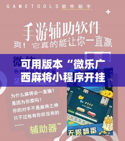 可用版本“微乐广西麻将小程序开挂神器	”细辅助教程分享