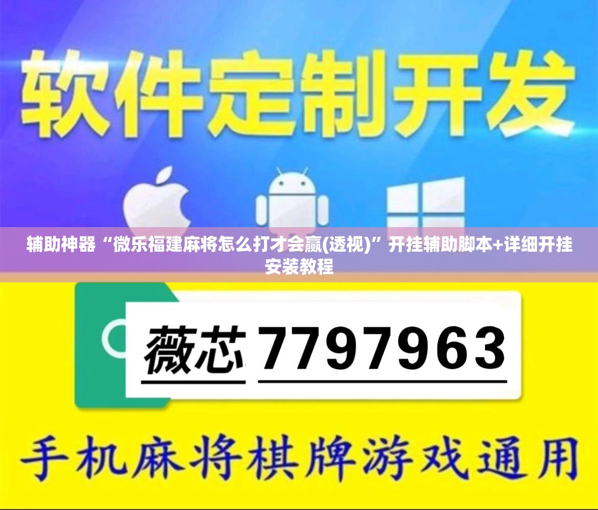 辅助神器“微乐福建麻将怎么打才会赢(透视)”开挂辅助脚本+详细开挂安装教程